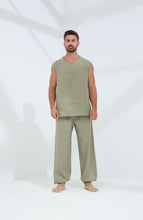 تحميل الصورة في عارض المعرض ، Commode Men&#39;s Relaxed Loose Fit 100% Linen Pants Green | G Linen World
