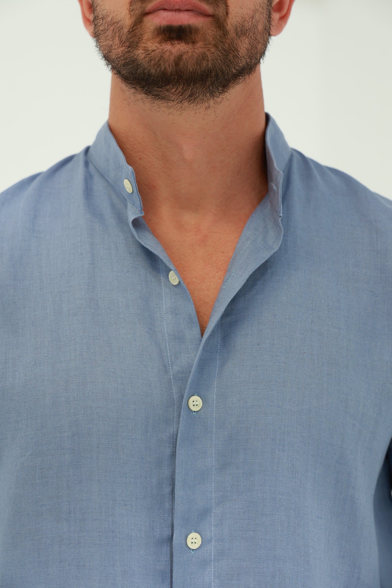 Armonia Men's Linen Shirt - Blue | G Linen World