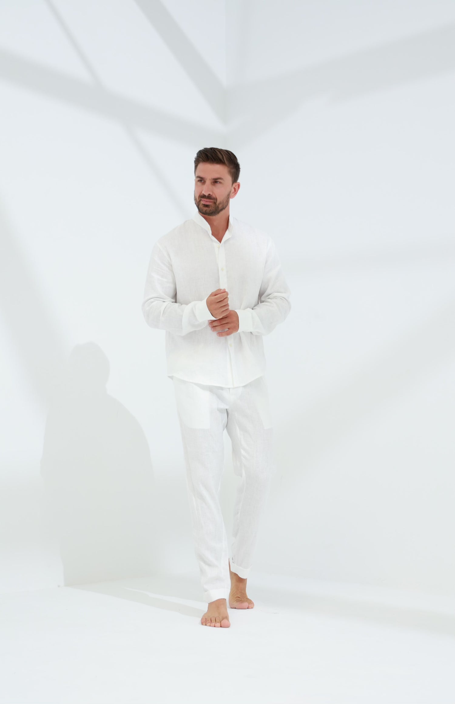 Armonia Men's Linen Pants - Optico | G Linen World