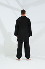 Load image into Gallery viewer, Leggera Men&#39;s Linen Cardigan Black - G Linen World 
