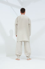 تحميل الصورة في عارض المعرض ، Leggera Men&#39;s Linen Cardigan Beige - G Linen World 
