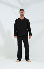 Load image into Gallery viewer, Ditta Men&#39;s 100% Linen Pants Black | G Linen World

