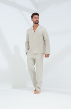 تحميل الصورة في عارض المعرض ، Ditta Men&#39;s 100% Linen Pants Beige | G Linen World
