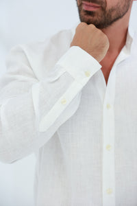 Armonia Men's 100% Linen Shirt - Optico | G Linen World 