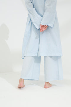 Colpo Long Linen Cardigan Cloud | G Linen World