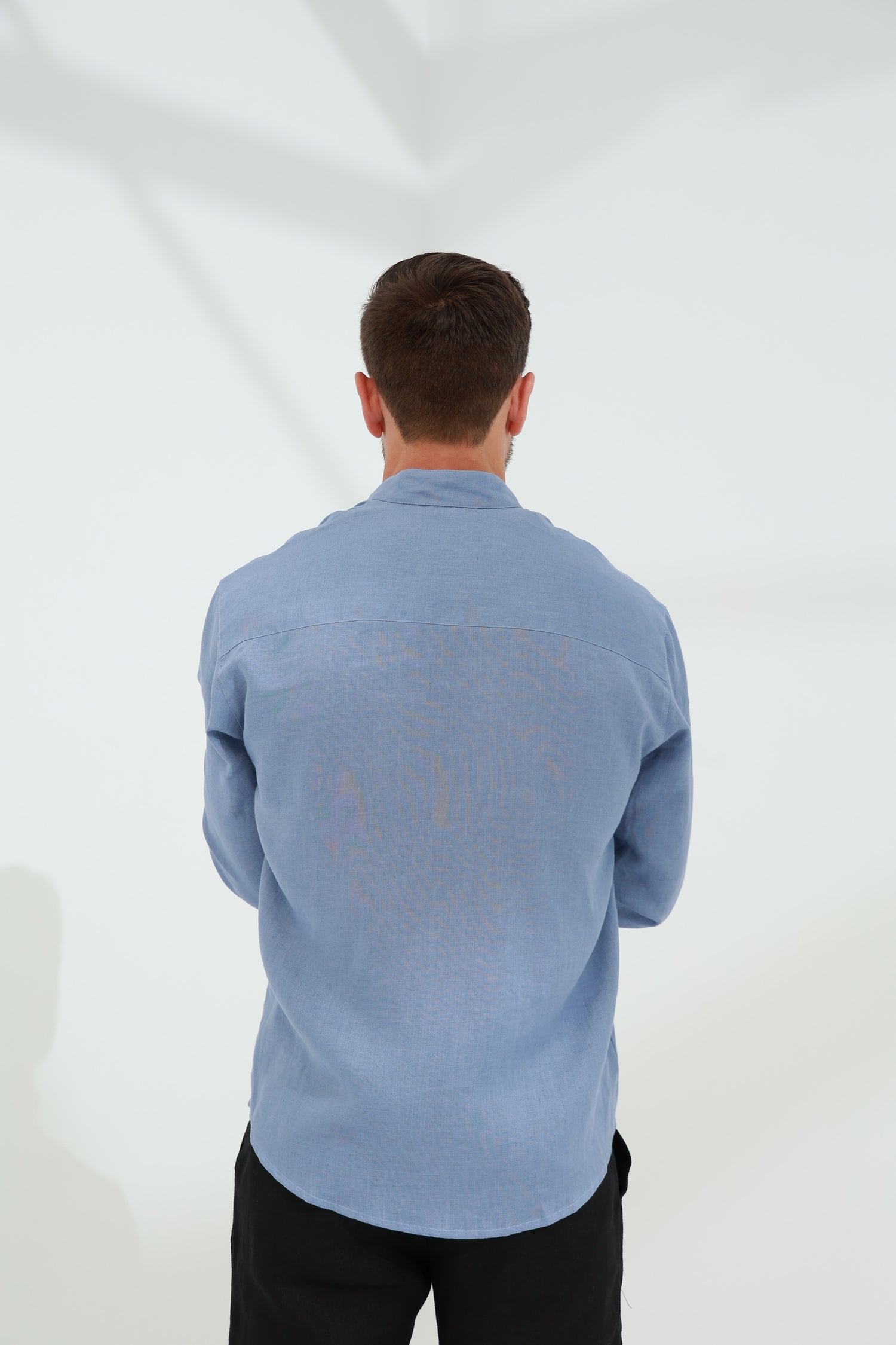 Armonia Men's Linen Shirt - Blue | G Linen World