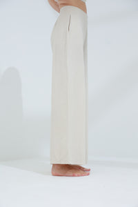 Colpo Linen Wide Leg Pants Sabbia | G Linen World